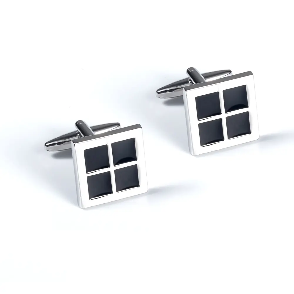 ODM Cheap Factory Wholesale Square Cuff Links Men Shirts Simple Fashionable Buttons Accessories CC0248 Exporters, Company