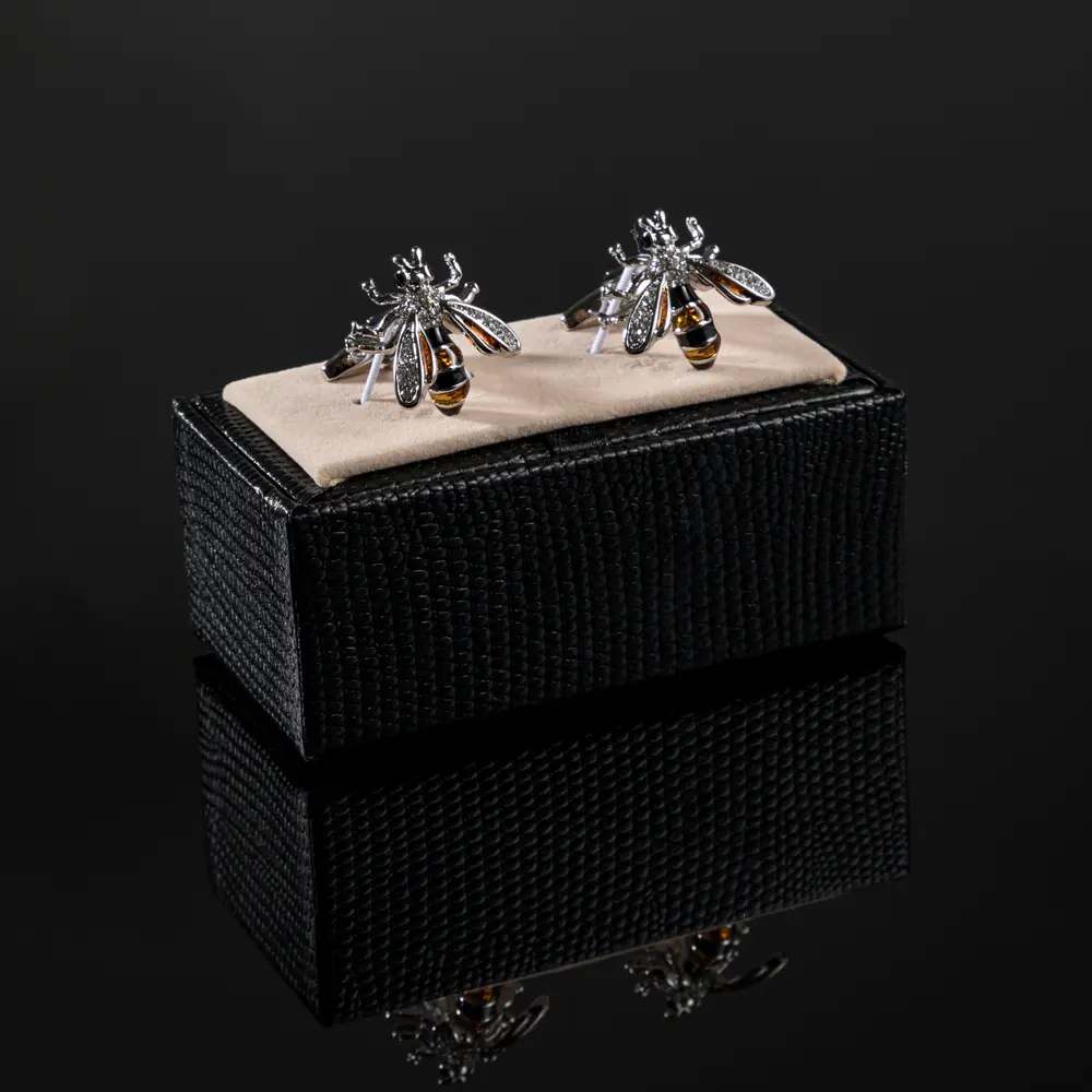 OEM Wasp Cufflinks Personalised Bee Cufflinks Crystal Cufflinks Gemstone Cufflinks Mens Gift Birthday Anniversary CS8907 Manufacturer, Manufacturers