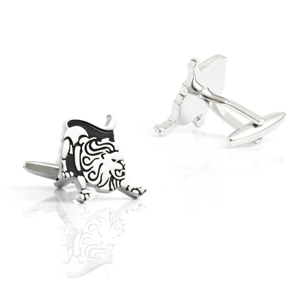 ODM Zodiac Sign Lion Constellation Enamel Baking Paint Cufflinks Manufacturer Sales CC0246-Lions Manufacturer, Suppliers