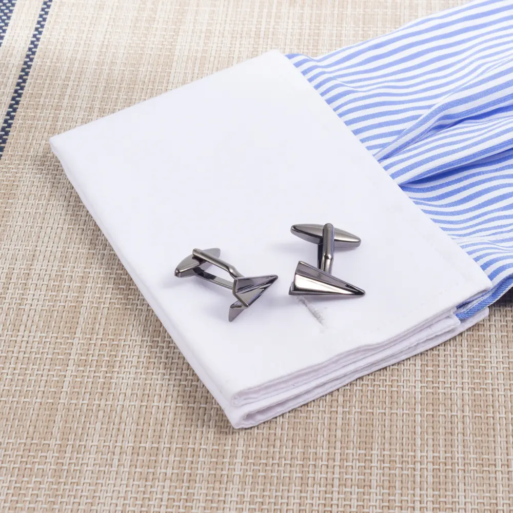 Custom Aircraft Models Cufflinks Alloy Metal Cufflinks Formal Suit Jewelry for Men CL0108-B Supplier, Suppliers