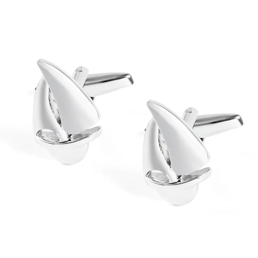 Wholesale High-ended Fashion Funny Men Suit Shirt Sailboat Cufflinks For Boat Enthusiast Gifts CL0032 Factory, Exporter