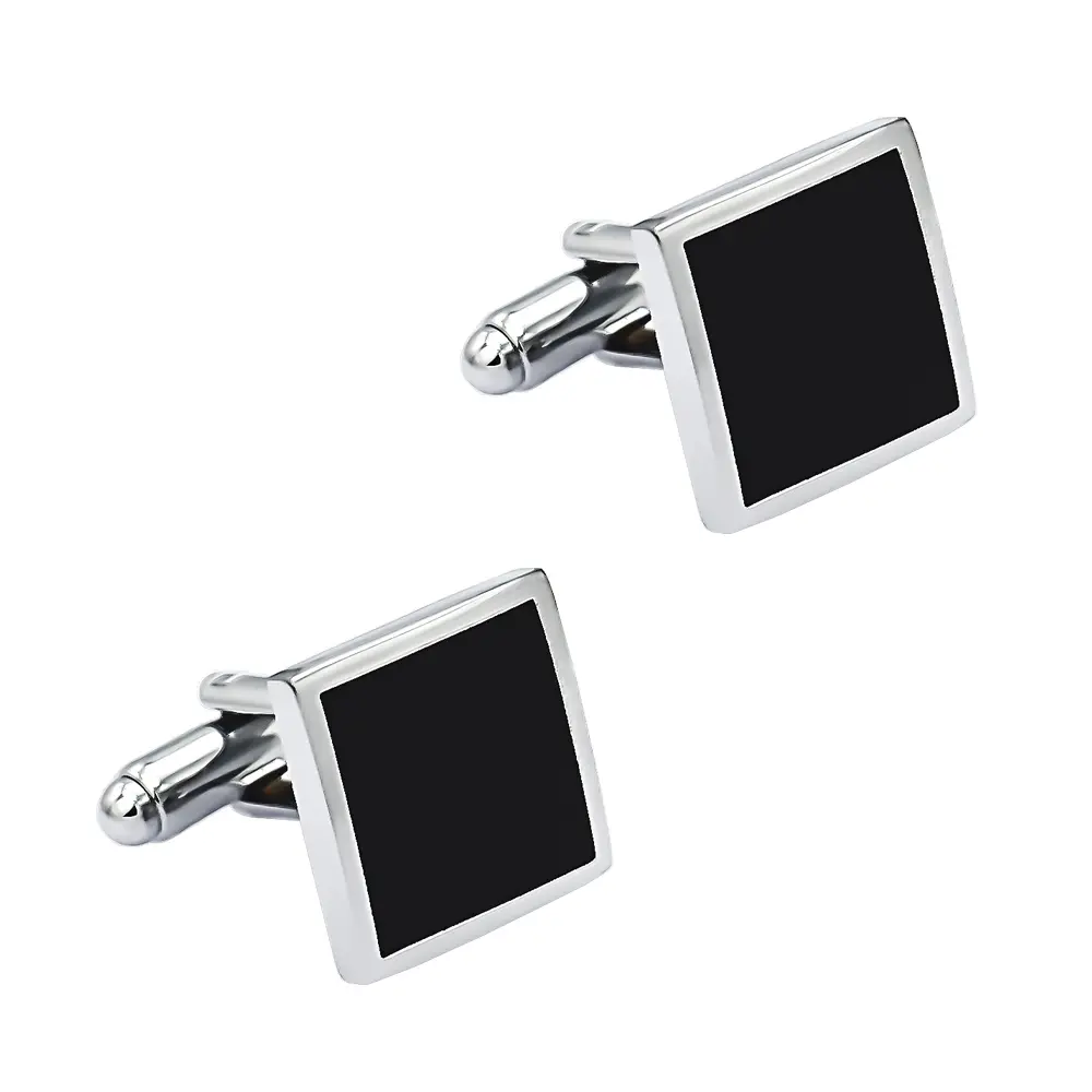 ODM Simple Design Accessory Gift Gentleman Business Wedding Plaid Square Sleeve Cufflinks For Men CC-Q253 Supplier, Companies