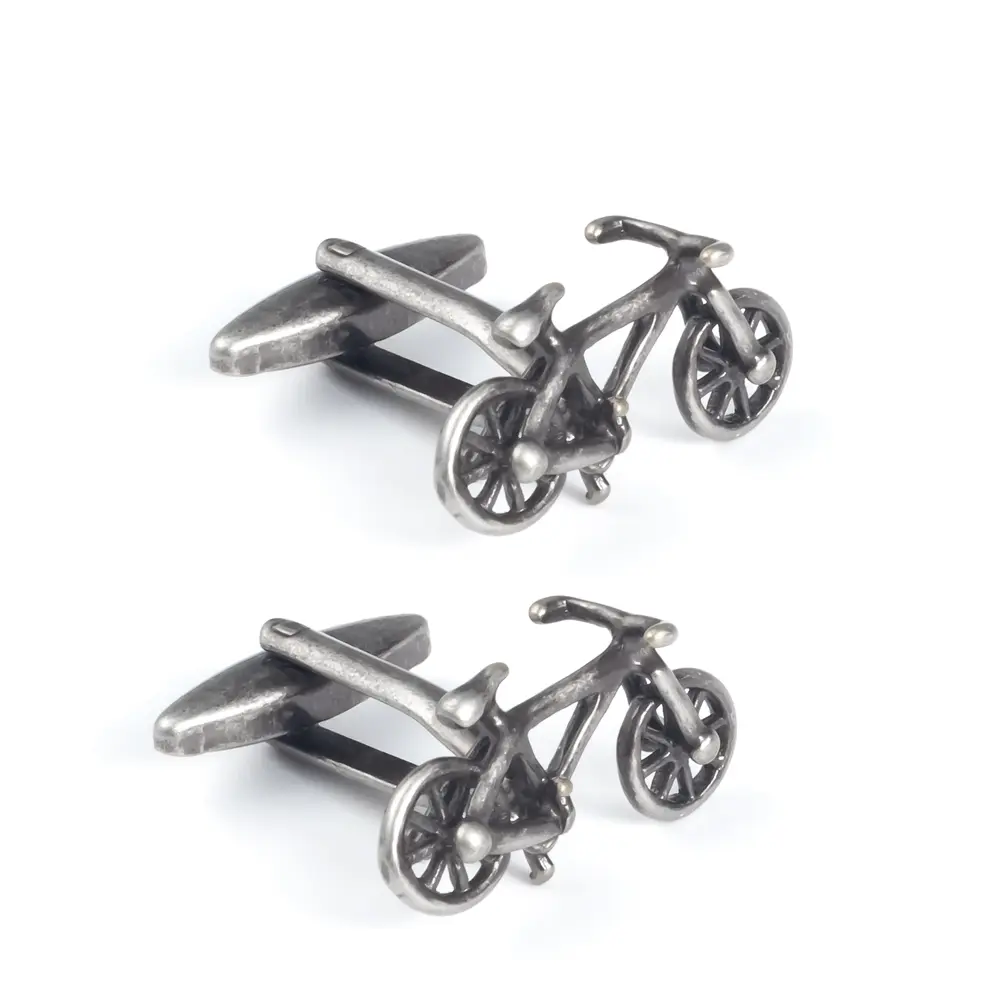 Wholesale Brass Vintage Novelty Ancient Bicycle Cufflinks For Cycling Enthusiasts Gifts CL0207-1