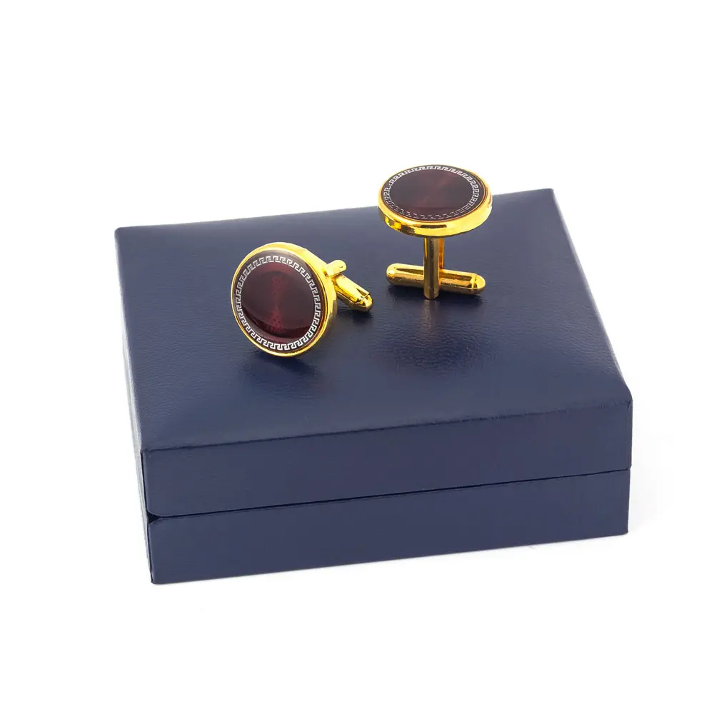 ODM Personalized High Quality Golden Color Pattern Accessories Cufflinks Factories, Exporter