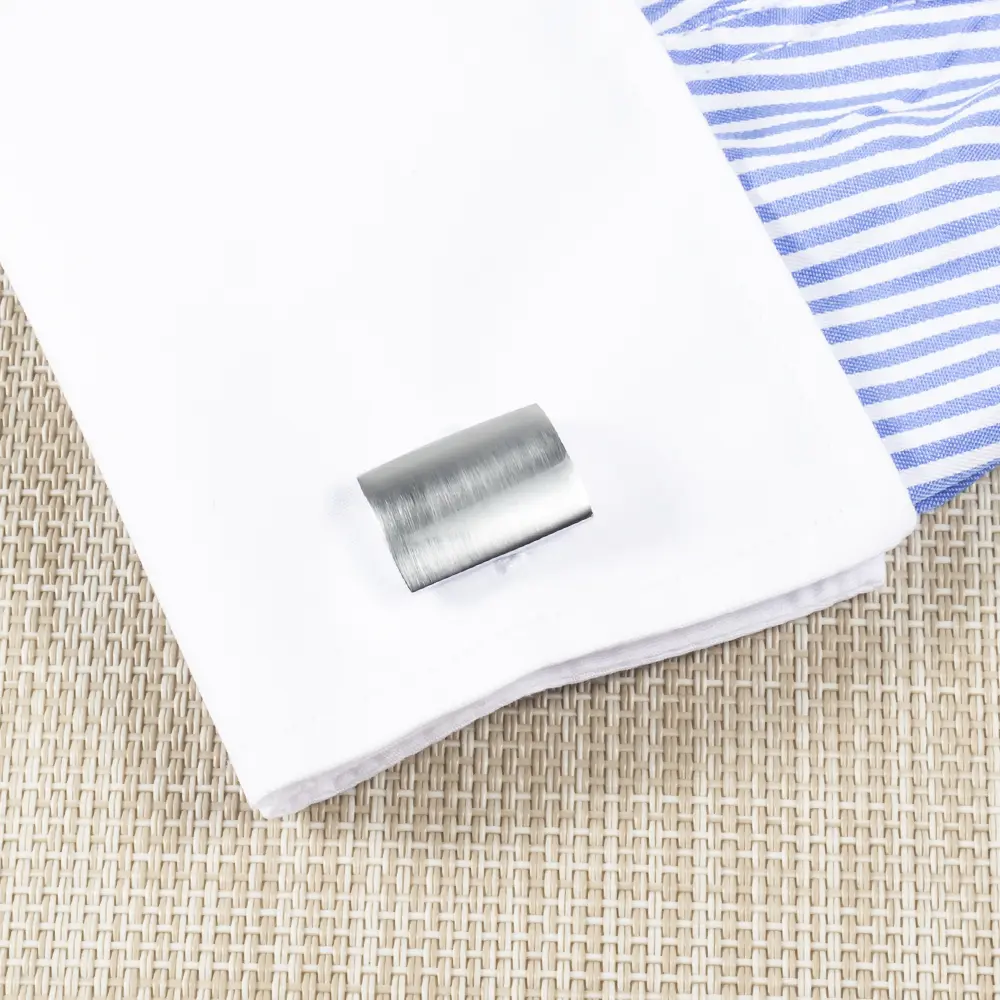 ODM Simple Fashion Mens Formal Dress Shirt Sleeve Button  Silver Plated Metal Cufflinks CL-C184 Supplier, Companies