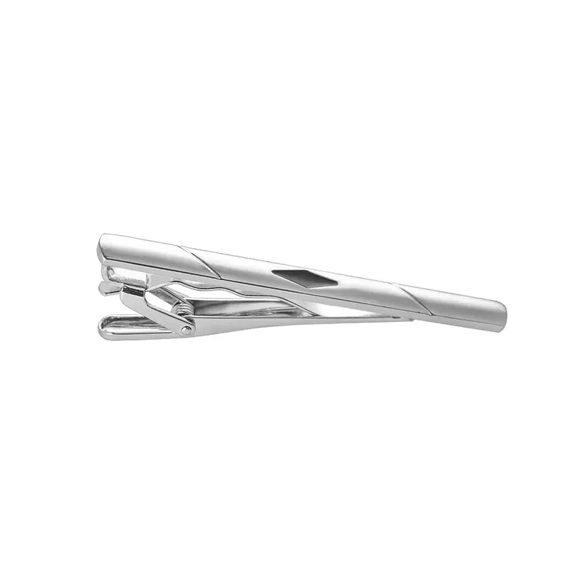 OEM Fashion China Factory Low Price Business Black Enamel Silver Te Clip For Men TC0074 Factories, Company