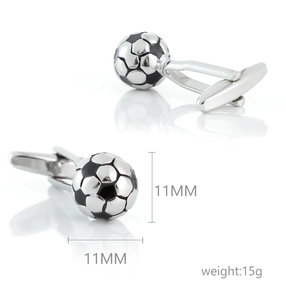 Wholesale Fashion Hot Selling High End Personalized Football Copper Cufflinks CC81123