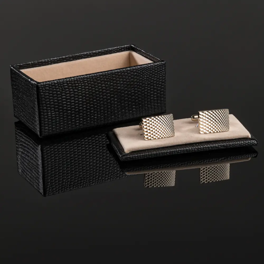 OEM Hot Sale Classic Business Personality Metallic Silver Geometric Cufflinks For Men CL-L007 Factory, Company