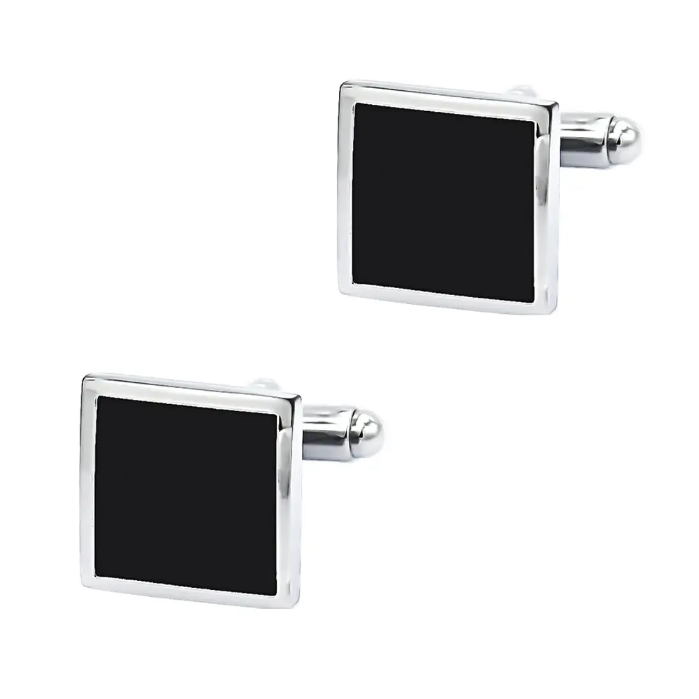 ODM Simple Design Accessory Gift Gentleman Business Wedding Plaid Square Sleeve Cufflinks For Men CC-Q253 Supplier, Companies