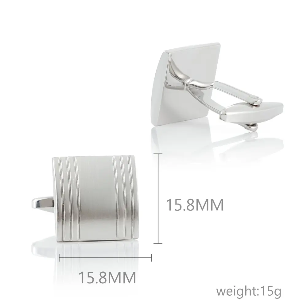 OEM Factory Wholesale Formal Business Dress Shirt Cuff Links Wedding Gifts Jewelry CL0154-2-S Manufacturer, Suppliers