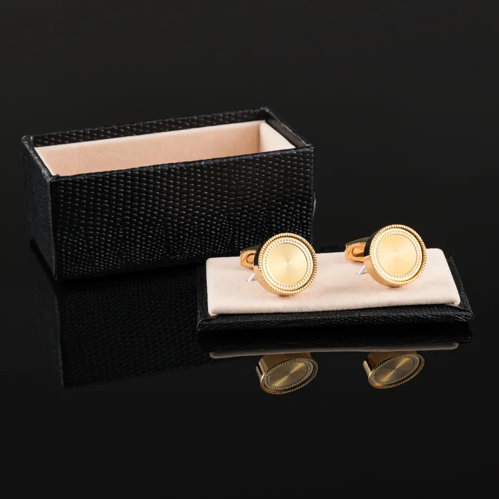 Wholesale Luxury Vintage French Style Gold Plated Copper Men Shirt Cufflinks Suppliers, Companies