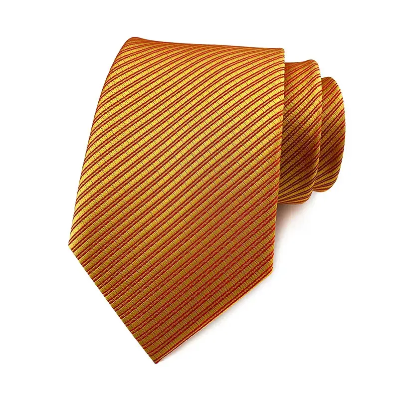 ODM 8cm Solid Color High Density Silk Satin Striped Cheap Polyester Tie For Men Factories, Exporter