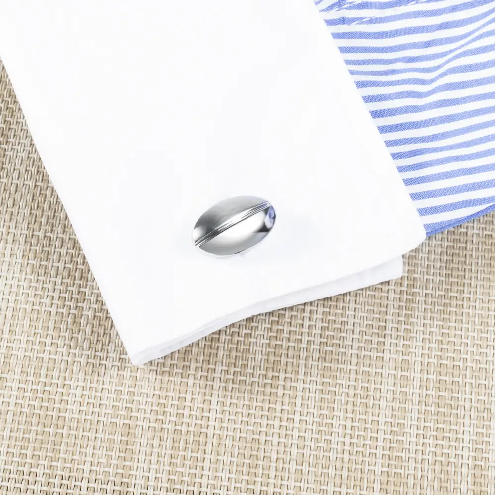 Wholesale Hot Sale Wholesale Silver Oval Engraved Cuff Links Cheap Wholesale Price CL-C052 Exporter, Exporters