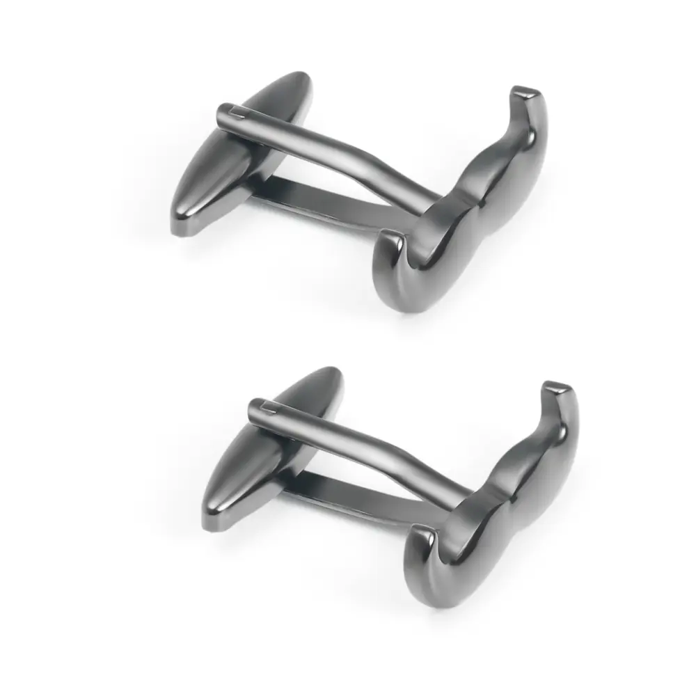 ODM Hot Selling Novelty Design Stock Black Color Men Mustache Cufflinks Gentleman Gifts CL0022 Suppliers, Companies
