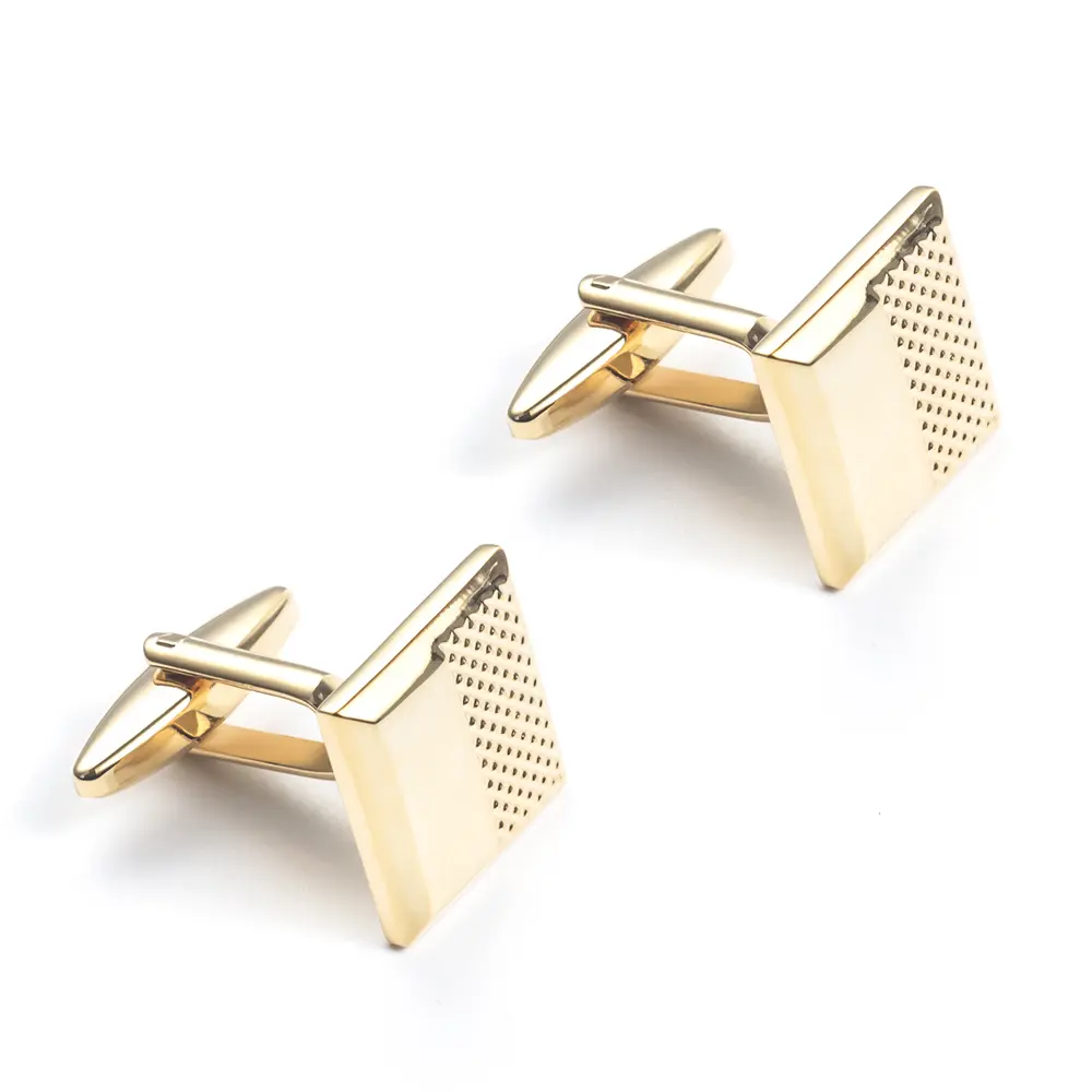 OEM Cheap Wholesale Gold Classic Business Design Square Men's Cufflinks For Shirt CL0149-G Exporters, Companies