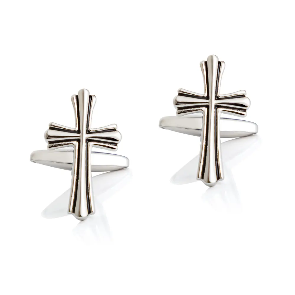 ODM Retro Style Wholesale Fashion Hollow-out Design Cross Cufflinks Men Shirt Accessories CC8276 Suppliers, Factory