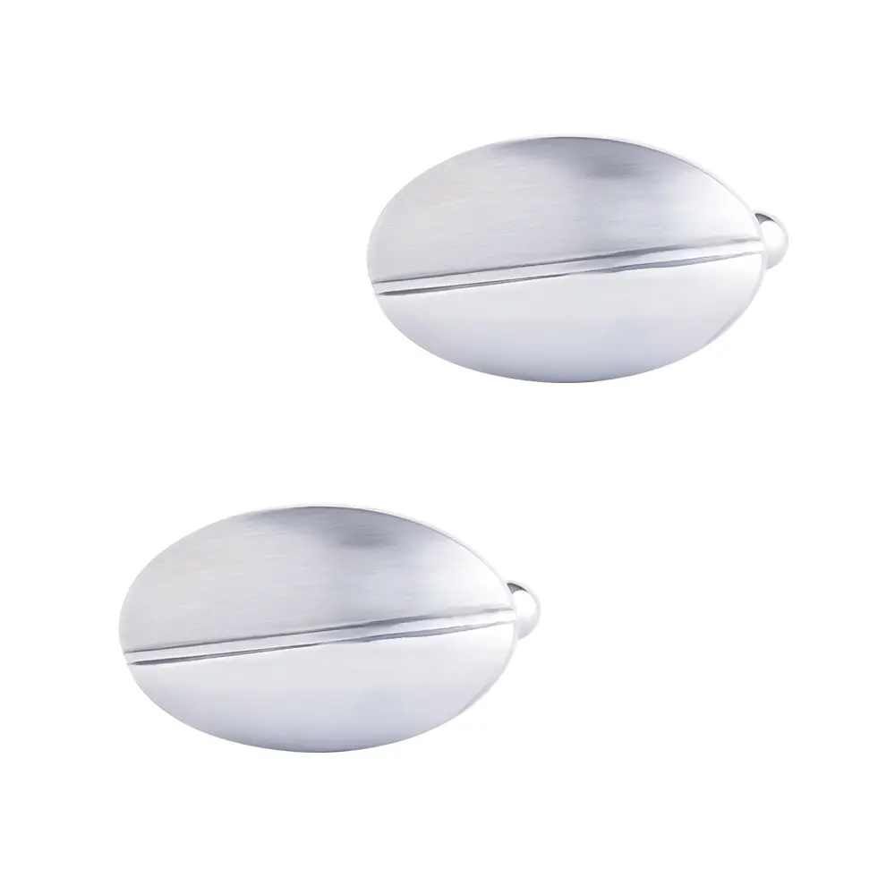ODM JINJIE Low Price Sliver Simple Design Round Smooth Mens Cufflinks For Shirt Wholesale CL-C020 Factory, Company