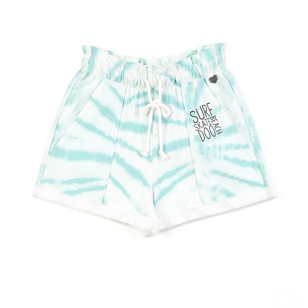 Wholesale Women's full print Imitation tie-dye french terry shorts Supplier, Factories