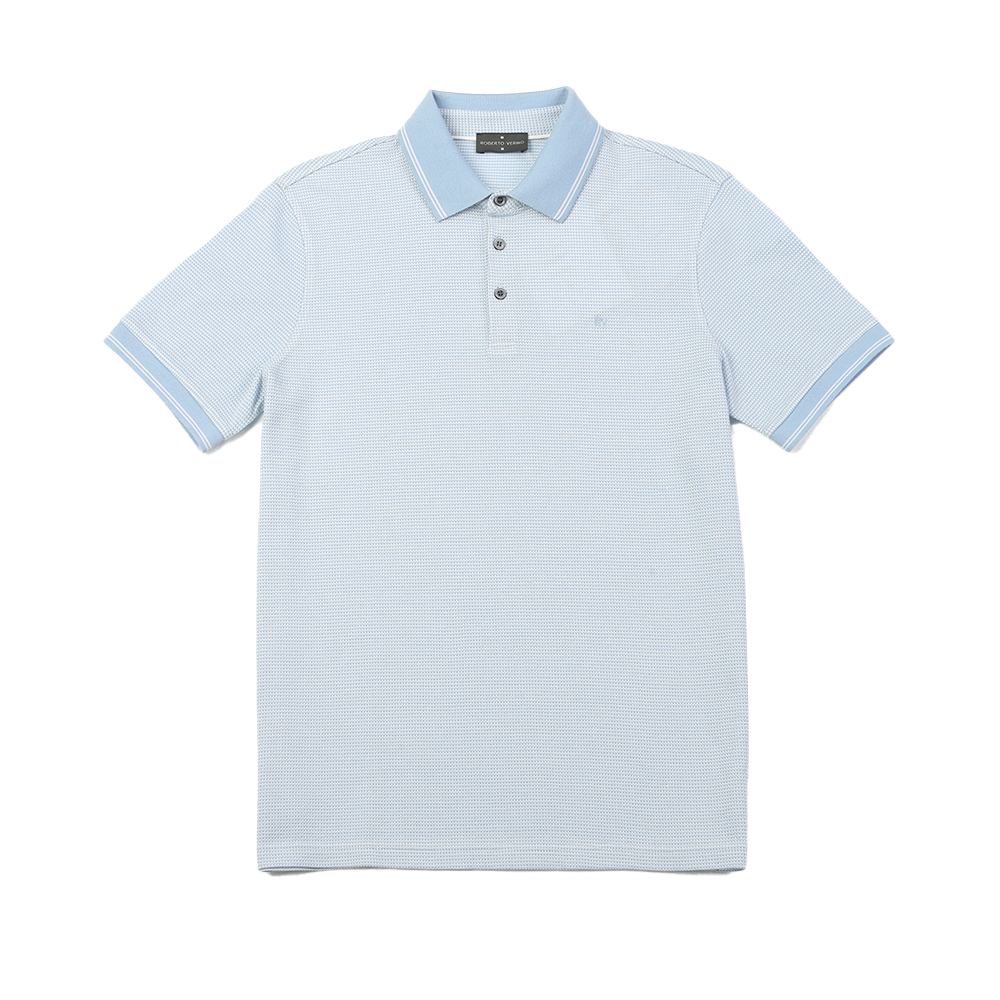 China Double mercerized logo embroidered Men’s Jacquard Pique Polo shirt. Manufacturers, Supplier