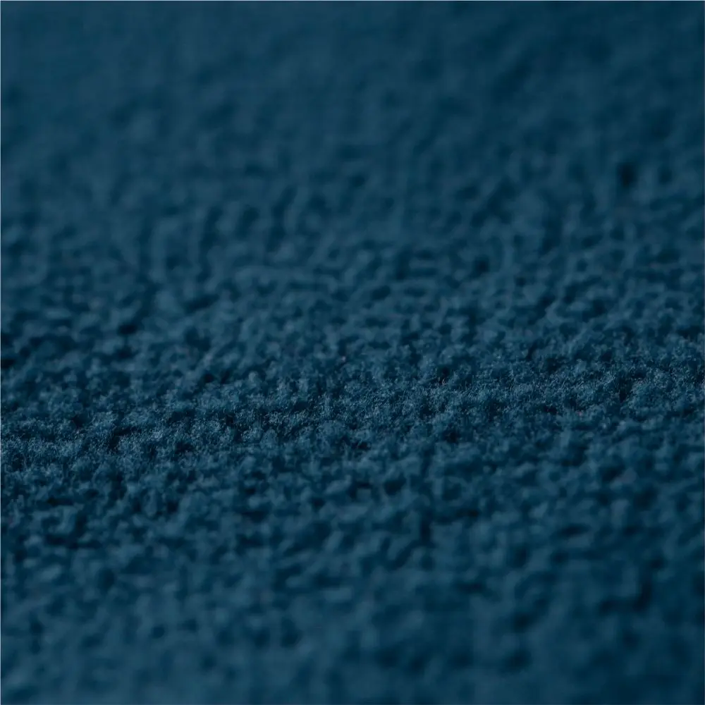 Polar fleece fabric texture for outdoor and winter garment manufacturing