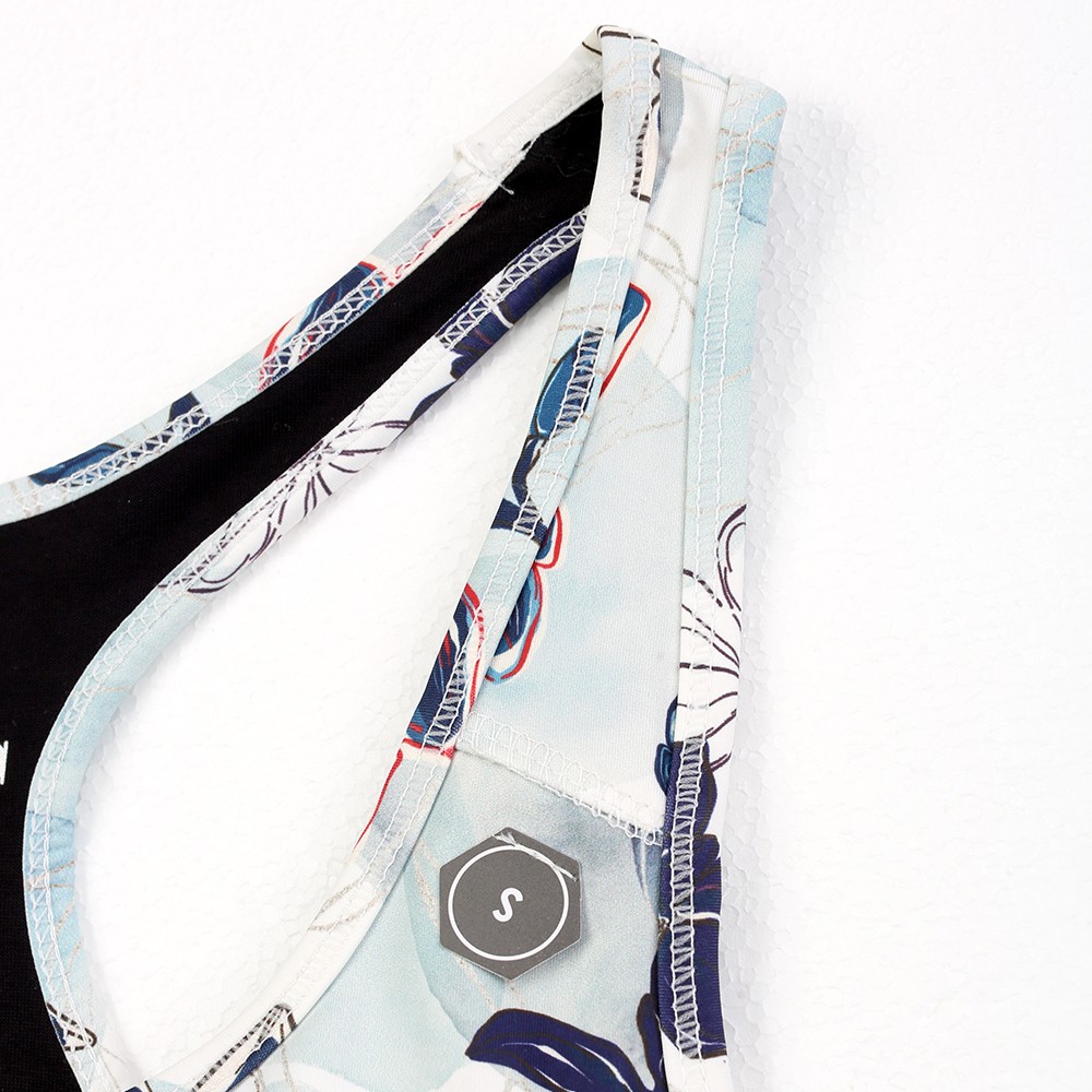China Women' s high impact double layer full print active bra Manufacturers, Factory