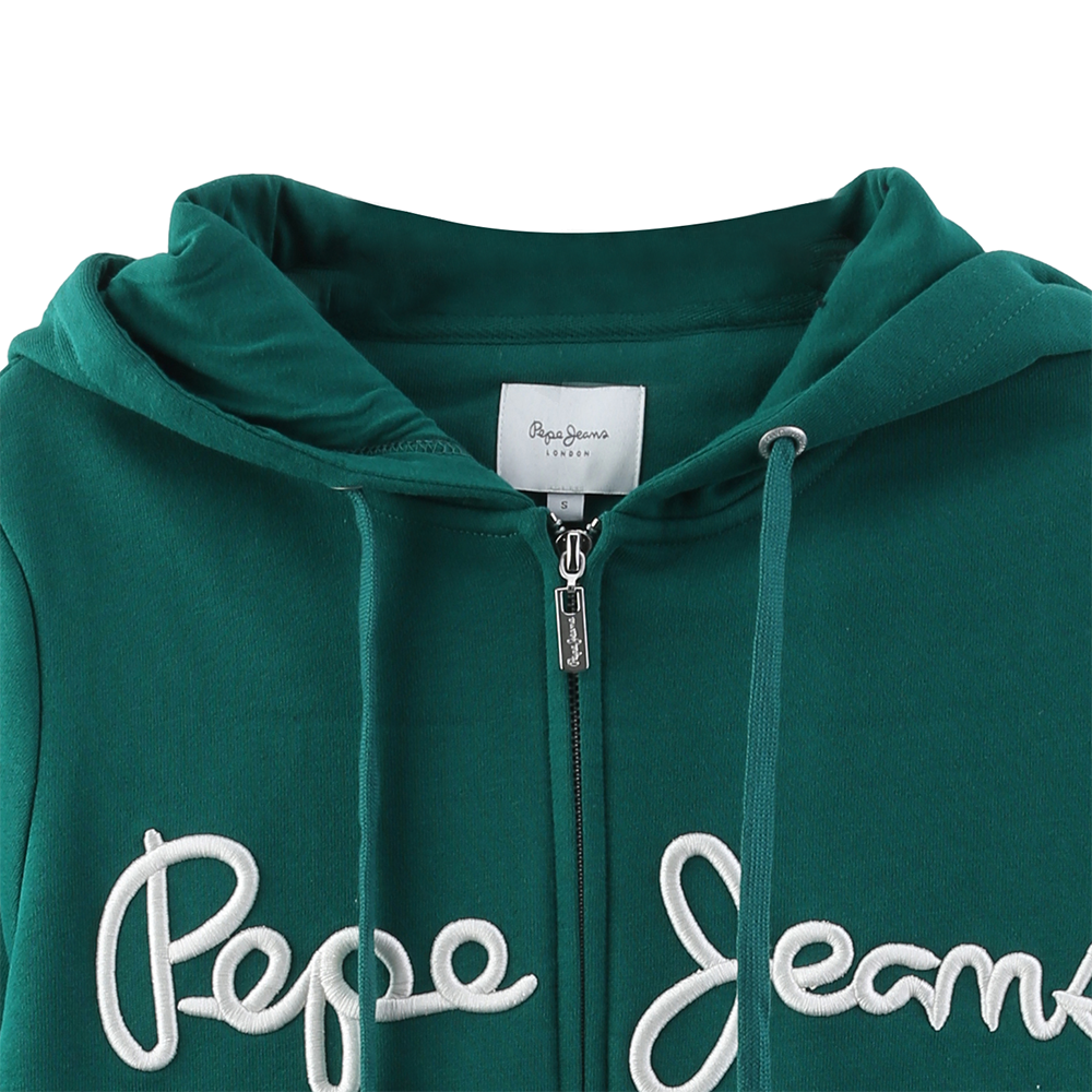 China Custom Women 3D Embroidery Metal Zipper Fleece 100% Cotton Hoodies Manufacturer, Supplier