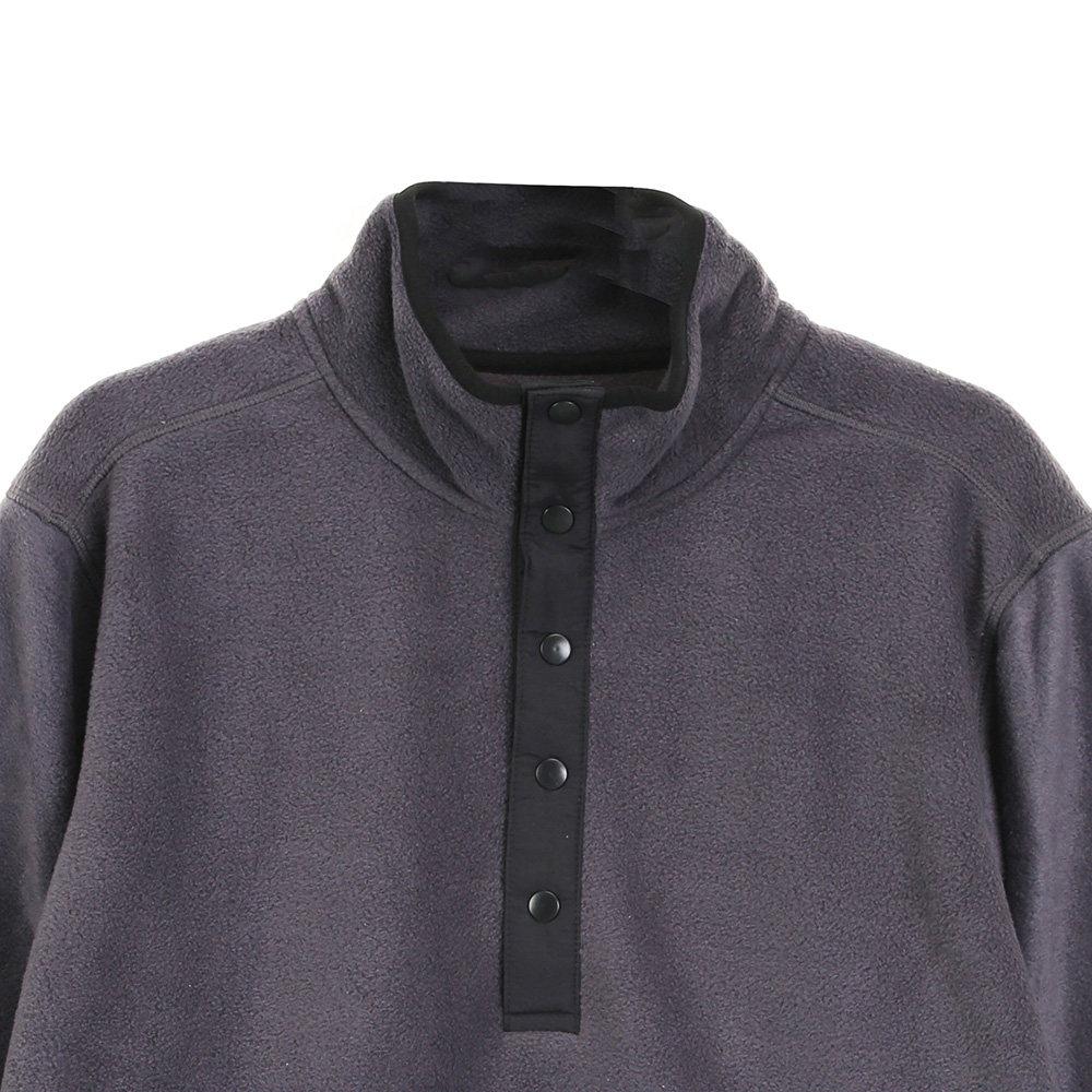China Men's Snap-Front Pullover Polar Fleece Sweatshirts Winter Tops for Men Manufacturer, Suppliers