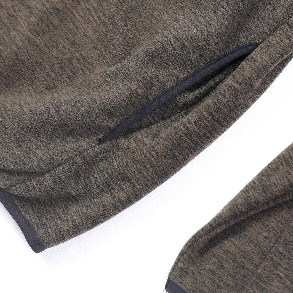 Wholesale Men's full zip space dye sustainable polar fleece hoodie Suppliers, Factory