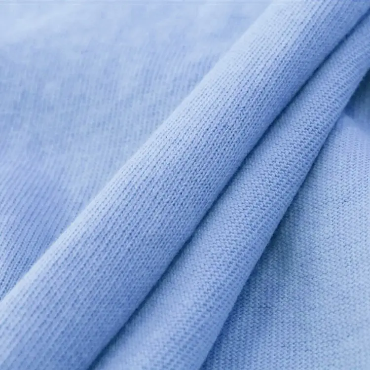 Single Jersey knit fabric texture for T-shirts and lightweight knitwear garments