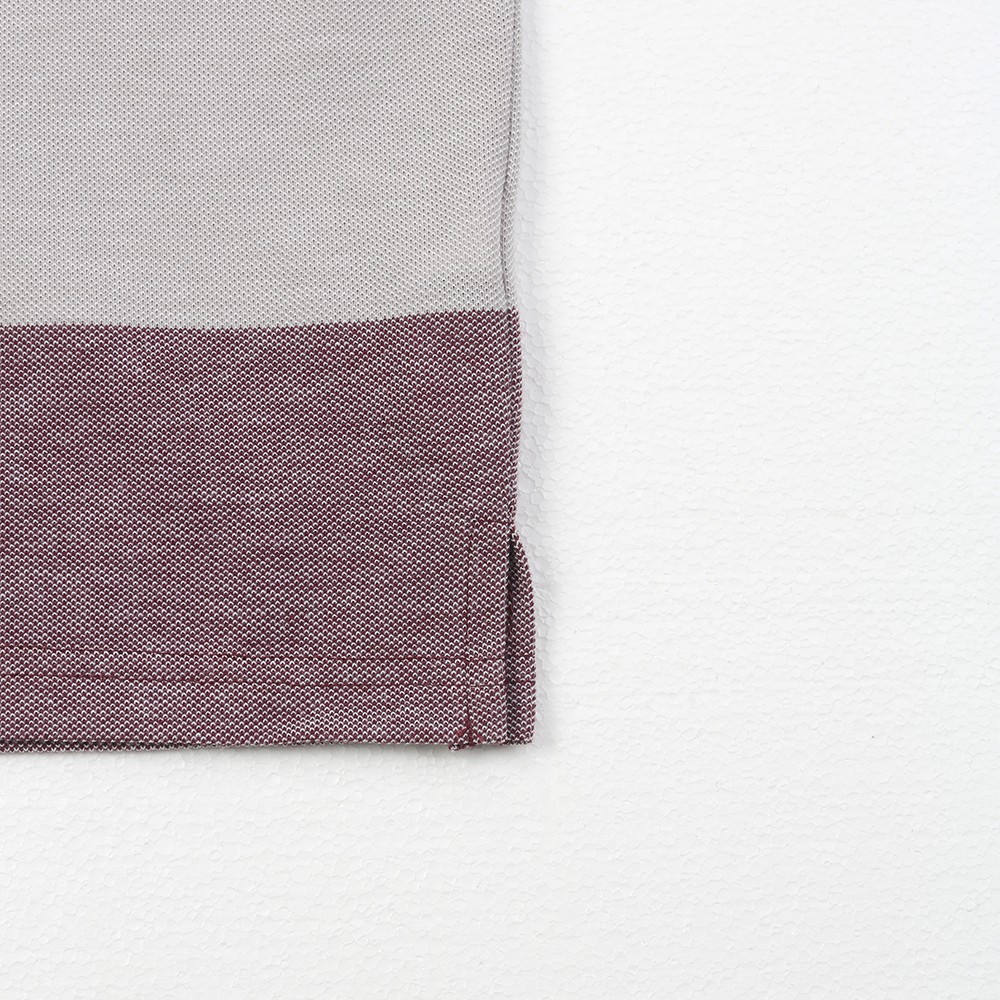 Wholesale Mélange color Men's Engineering stripe Jacquard collar polo Manufacturer, Supplier
