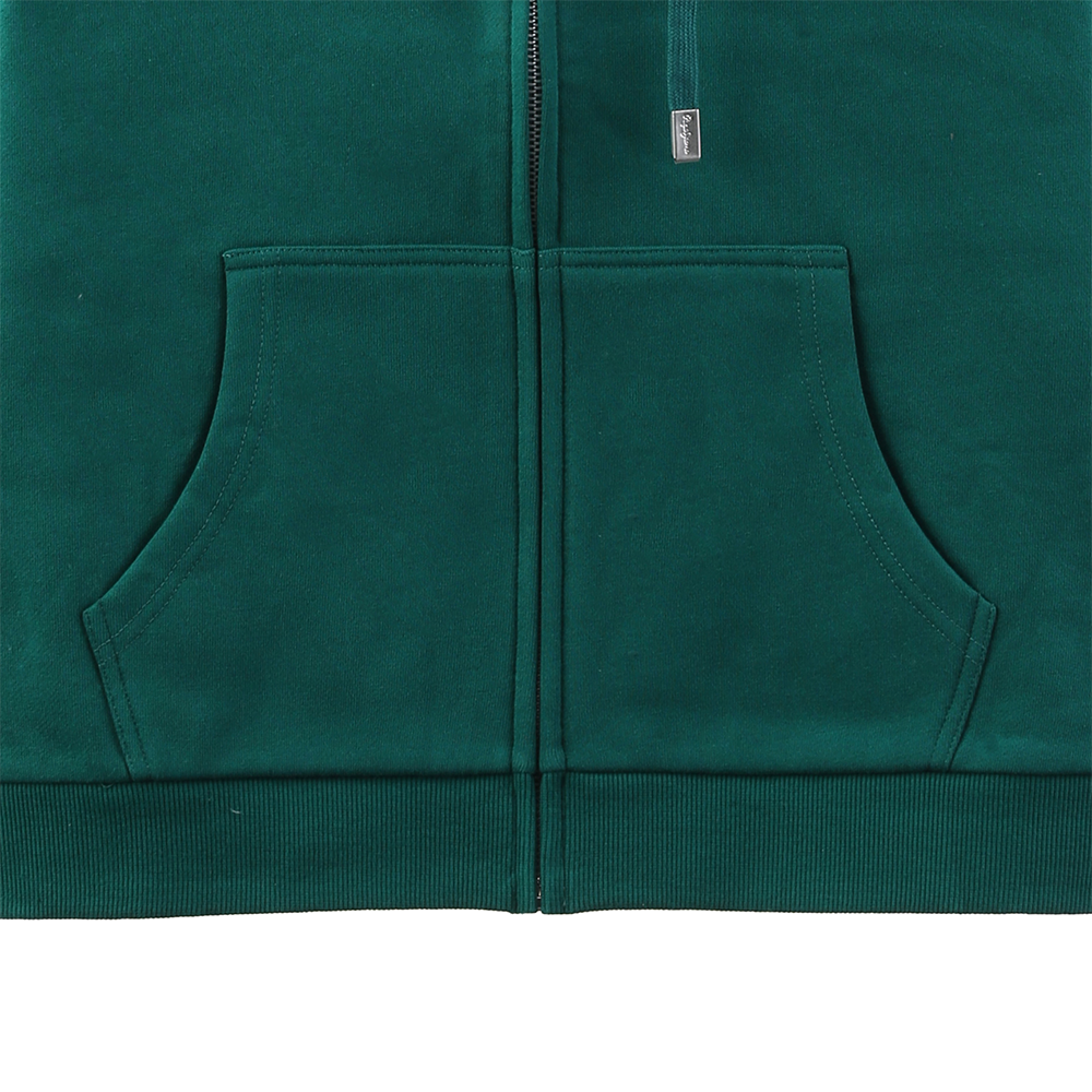 China Custom Women 3D Embroidery Metal Zipper Fleece 100% Cotton Hoodies Manufacturer, Supplier