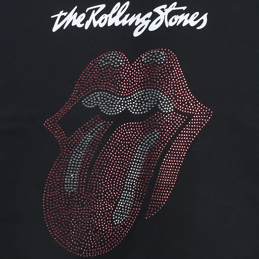 Wholesale Custom Women Heat-setting Rhinestones Drop Shoulder Sweatshirts Manufacturer, Manufacturers