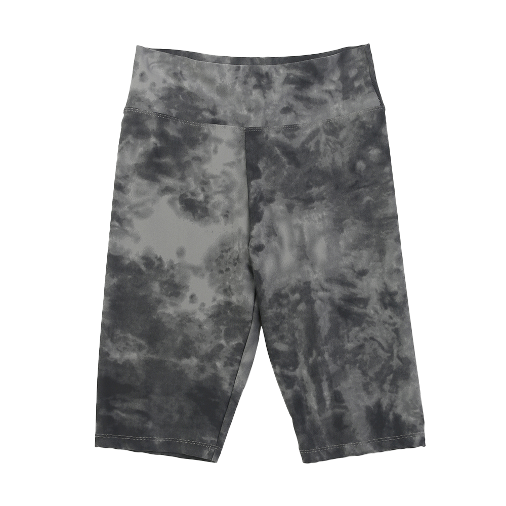 Wholesale Women's brushed Imitation tie-dye print short legging Manufacturers, Factory