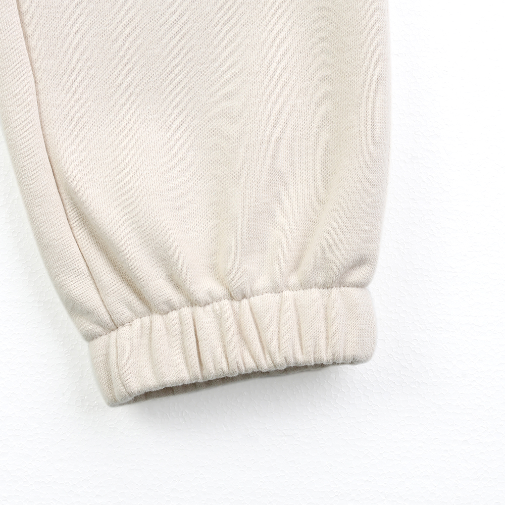 China Women's logo embroidered brushed french terry pants Manufacturer, Factory