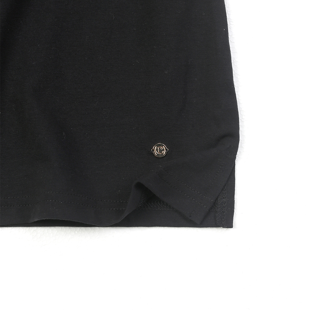 China Silicon wash BCI cotton women' s foil print T-shirt Manufacturers, Suppliers