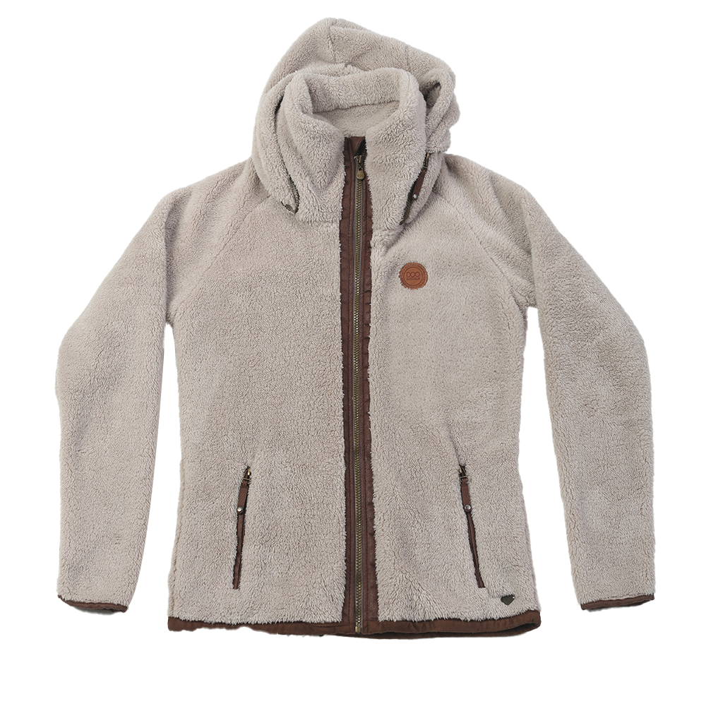 Wholesale Women's full zip high collar coral fleece hoodie Factory, Factories