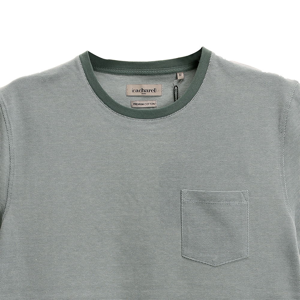 Wholesale Custom Mens Jaquard Tops Pique Fabric 100% Organic Cotton T Shirts Supplier, Suppliers