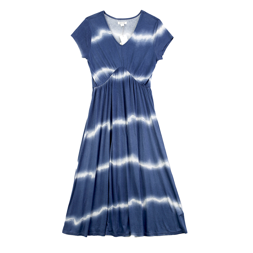 China Women's full print Imitation tie-dye viscose long dress Supplier, Factories