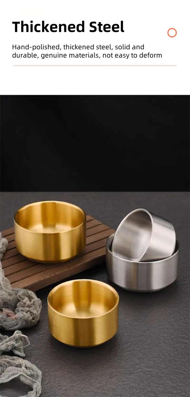 Stainless Steel Bowl Detail 8