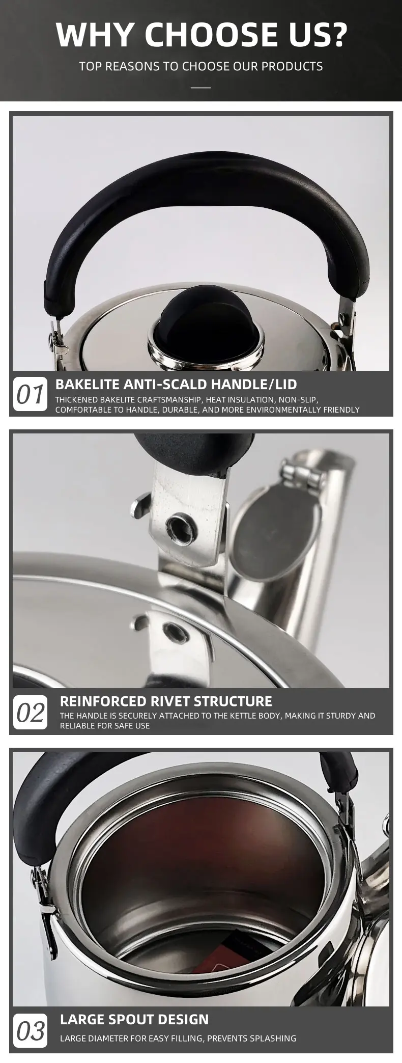 Stainless Steel Kettle Detail 3