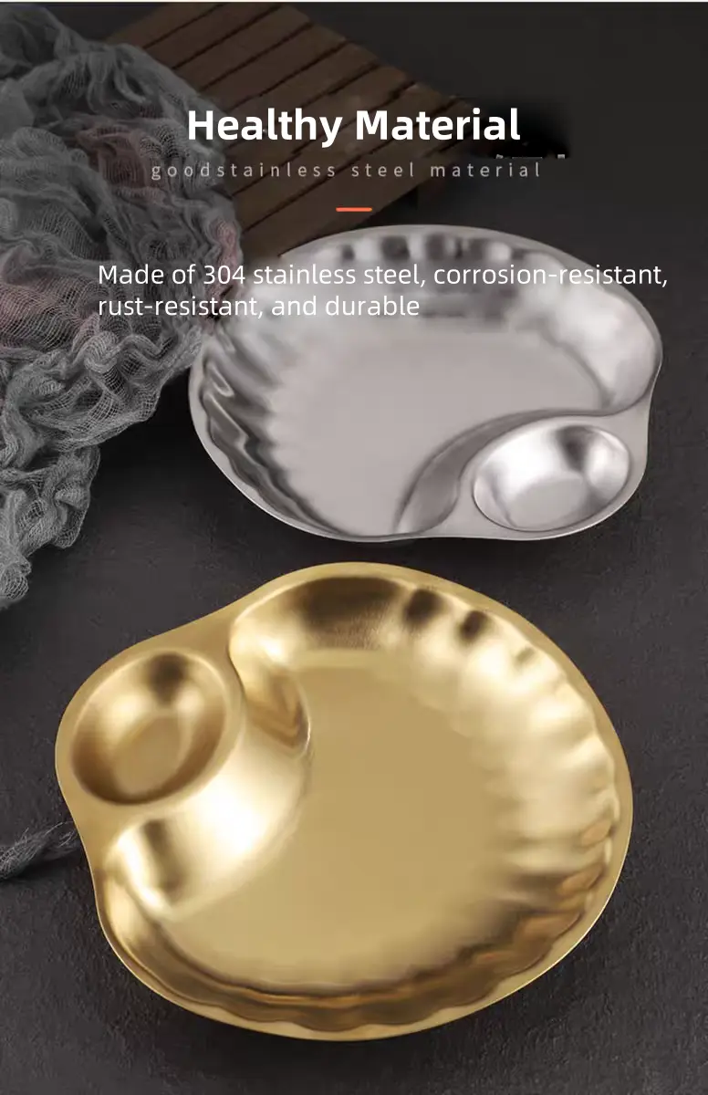 Stainless Steel Snack Plate 3
