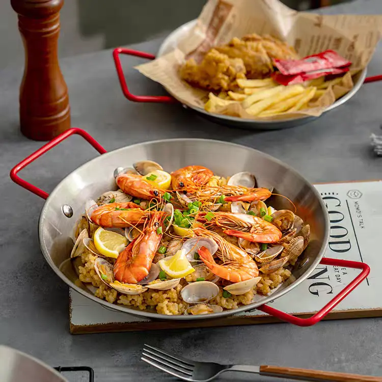 Custom Stainless Steel Spanish Seafood Plate Manufacturer, Exporter