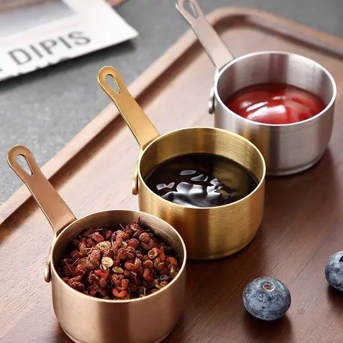 High-Quality Stainless Steel Material With Handle Small Sauce Dish Manufacturer, Suppliers