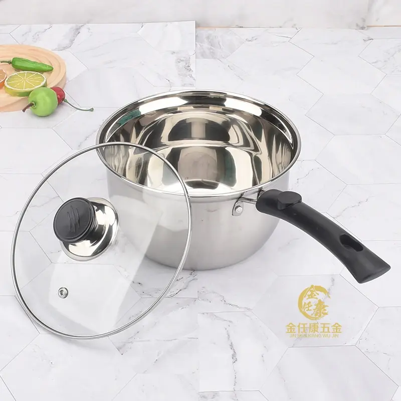 Custom High quality food grade stainless steel single handle soup pot Manufacturers, Factories