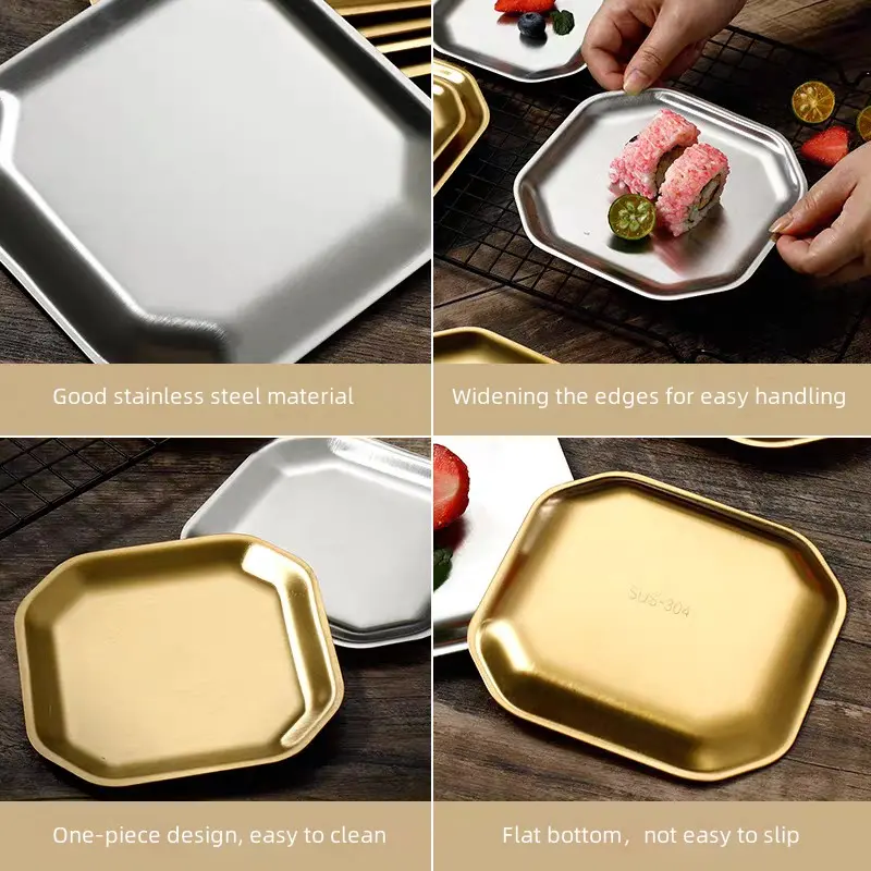 China Stainless Steel Octagonal Snack Plate Factory, Exporter