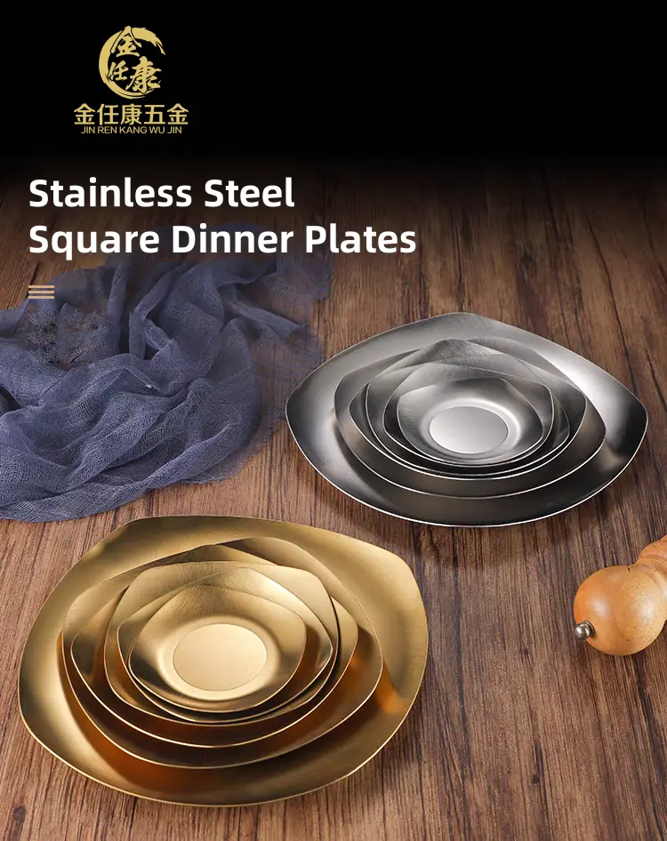 Stainless Steel Square Plate Detail 2
