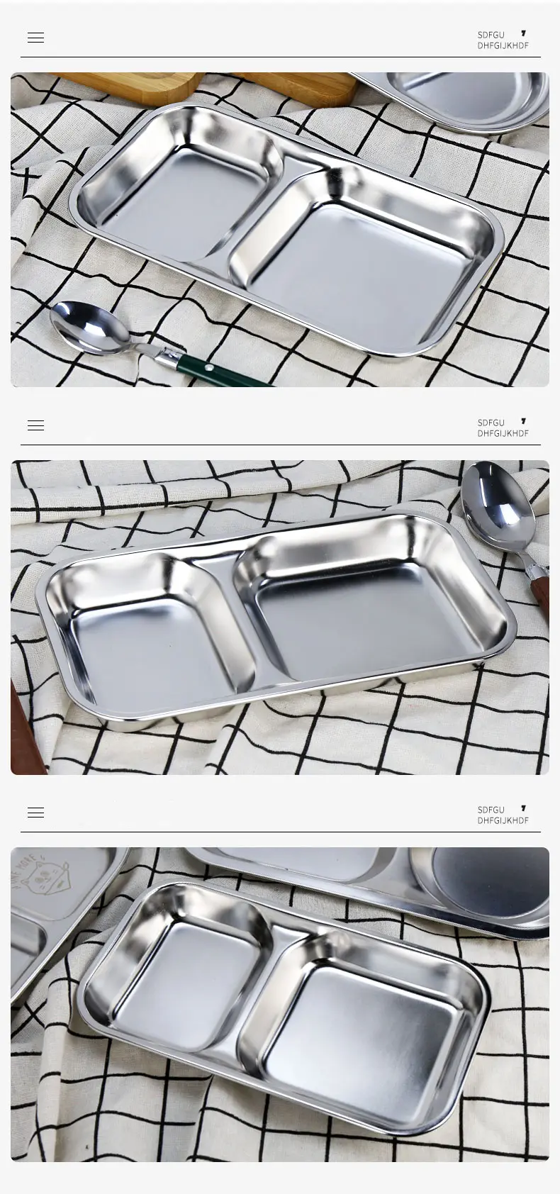 Korean Style Stainless Steel Tray Detail 4