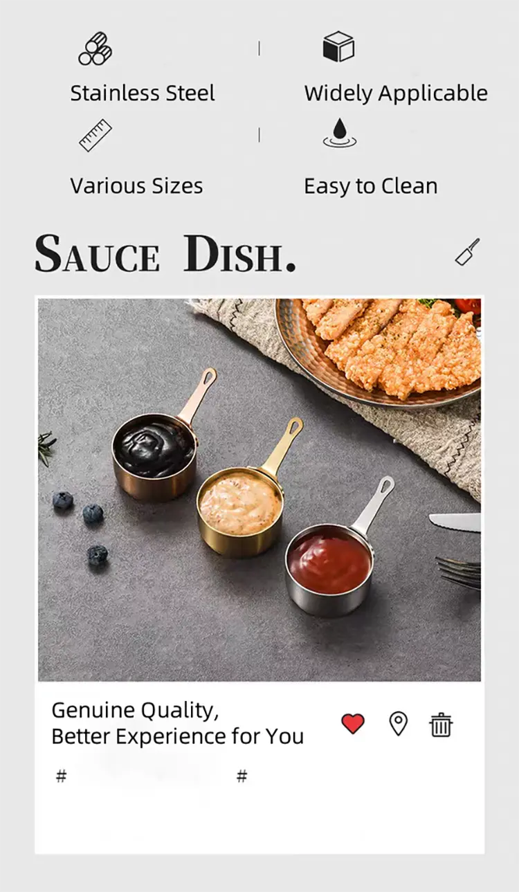 Stainless Steel Sauce Dish 3
