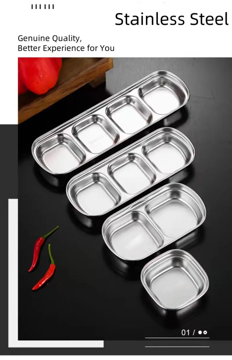 Easy clean wire drawing finish dish