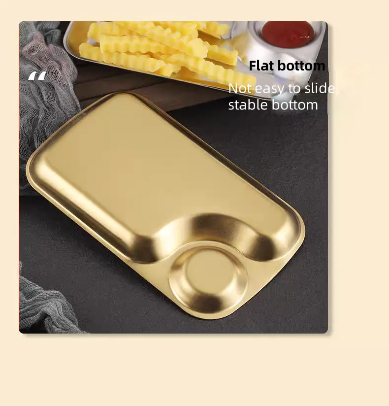 Stainless Steel Snack Plate 9